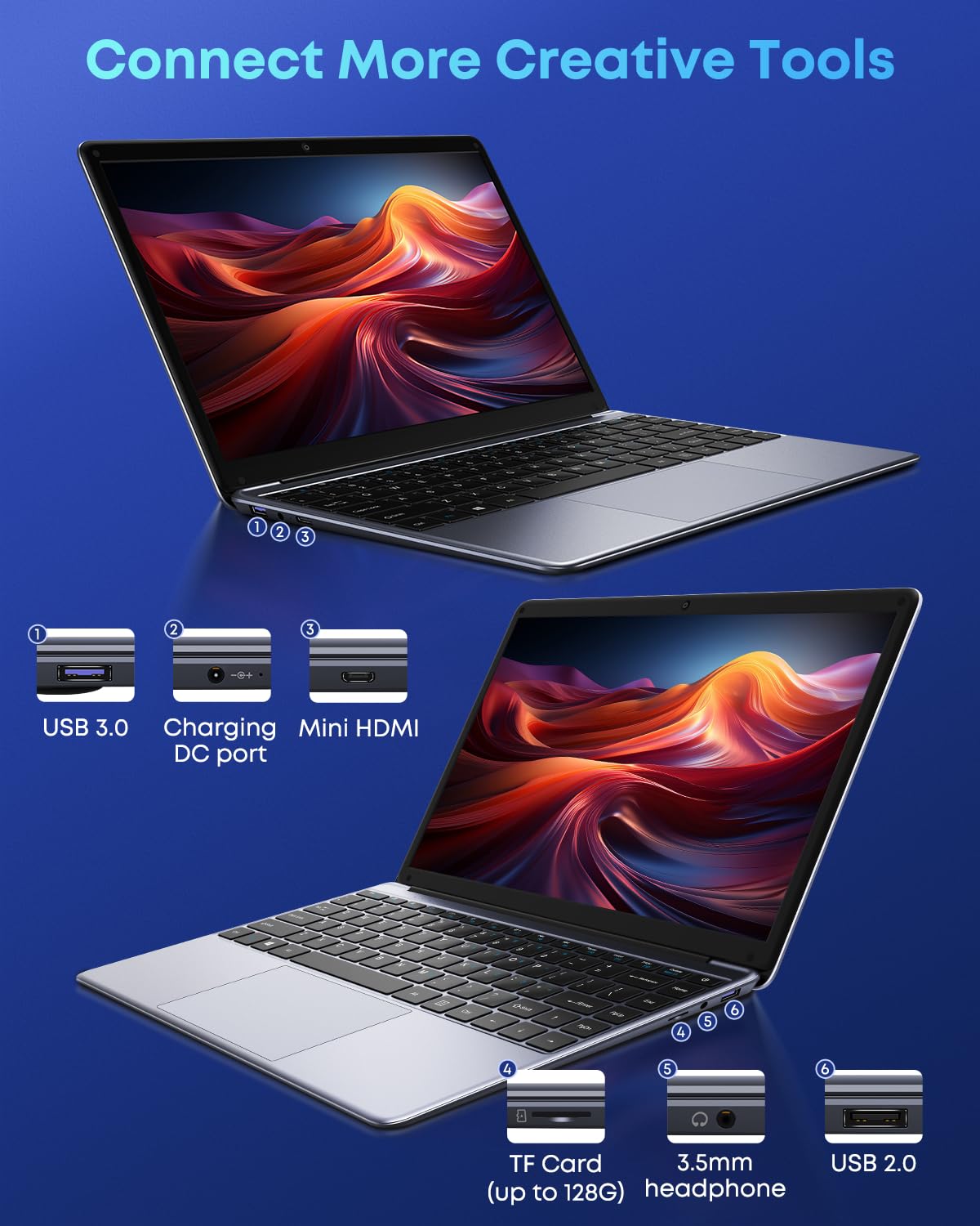 CHUWI HeroBook Pro Slim Laptop with 2K Display