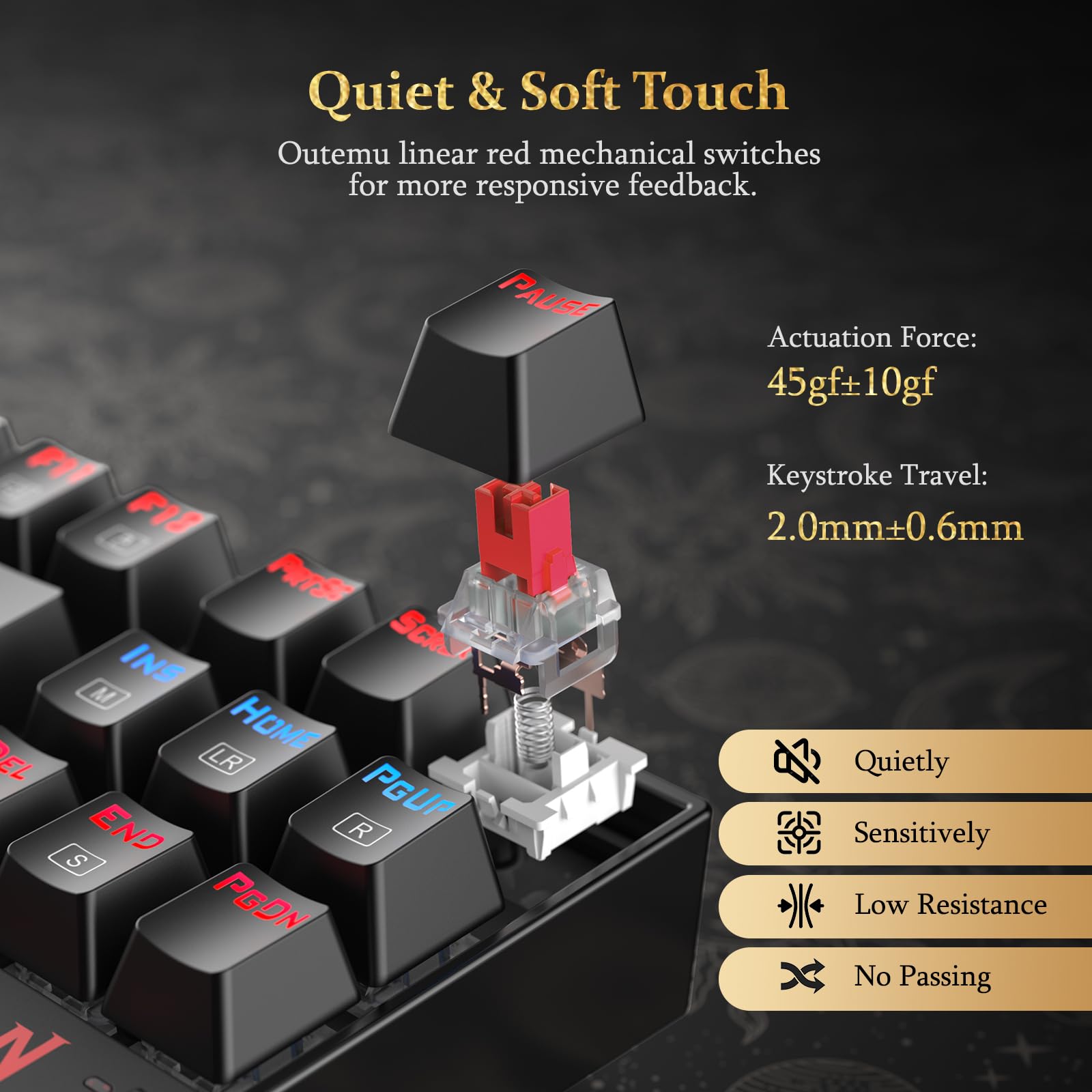 Redragon K552 Mechanical Gaming Keyboard with Red Switches