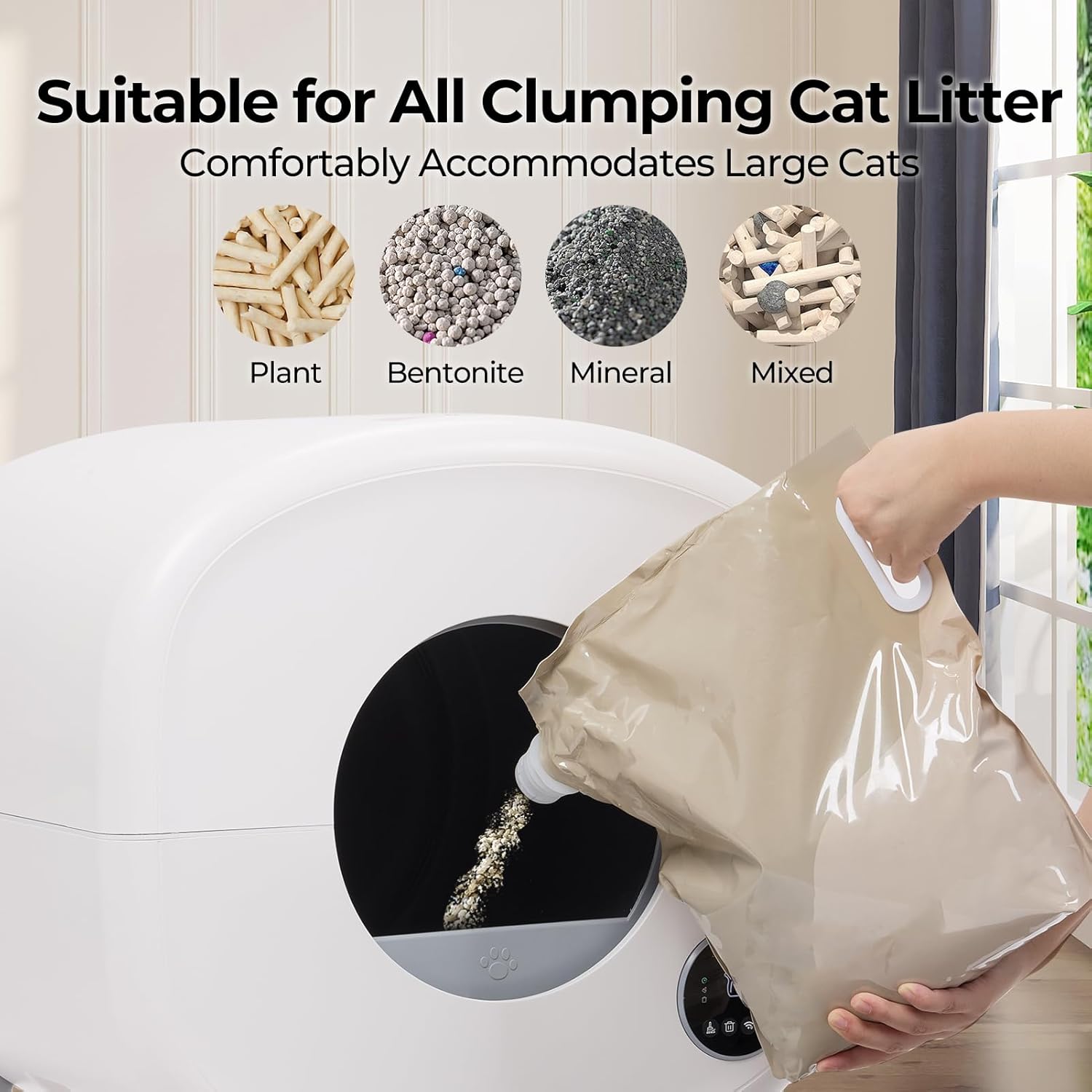 Self Cleaning Automatic Litter Box for Multiple Cats