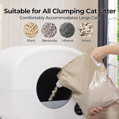 Self Cleaning Automatic Litter Box for Multiple Cats