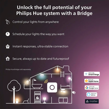 Philips Hue Smart LED Lightstrip Enhances Home Ambiance