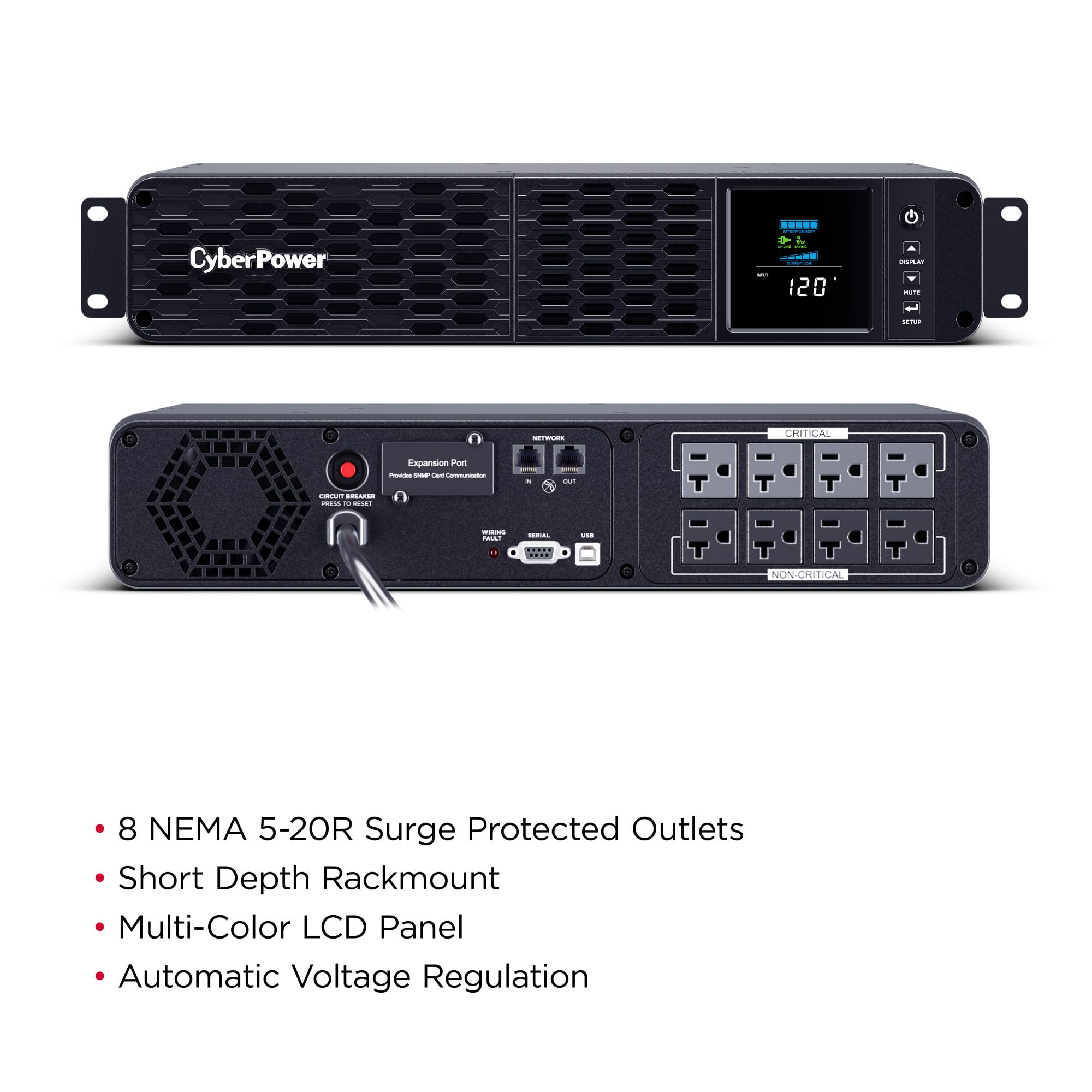 CyberPower PFC Sinewave UPS Battery Backup Surge Protection