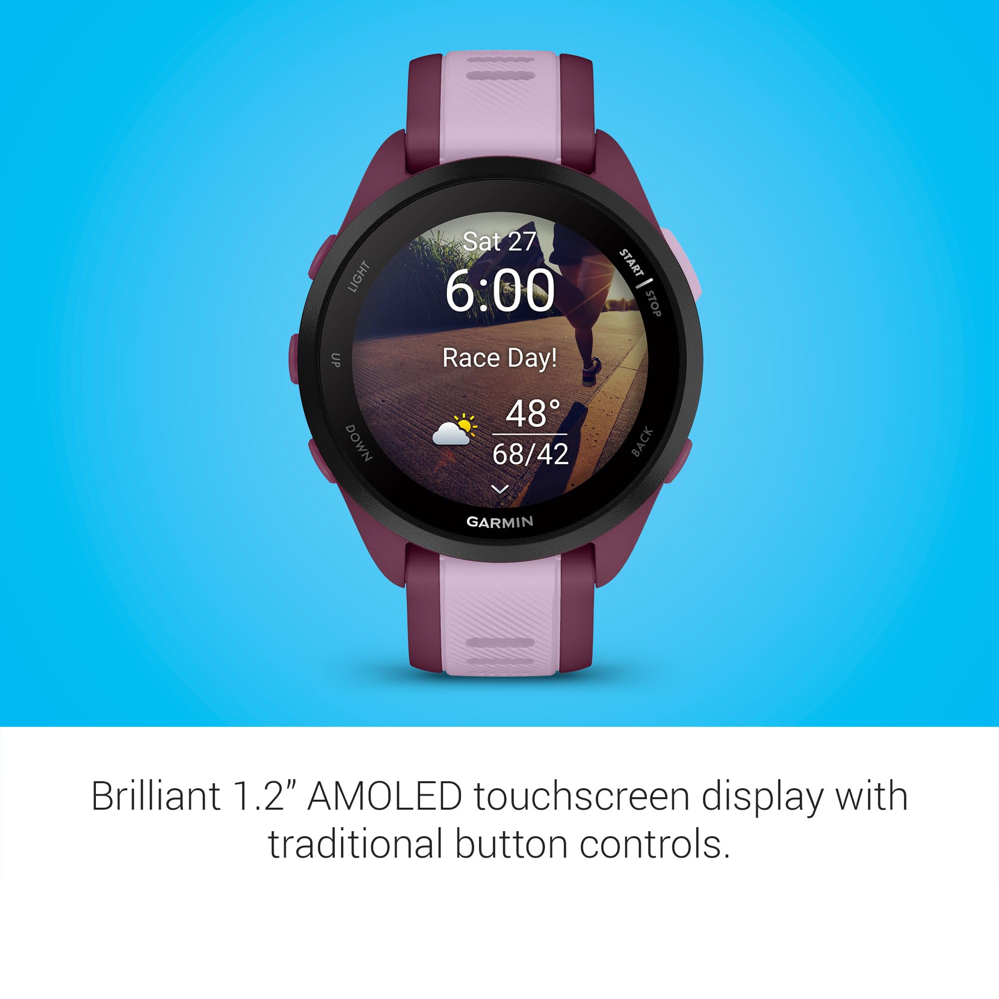 Garmin Forerunner 165 Running Smartwatch With AMOLED Display