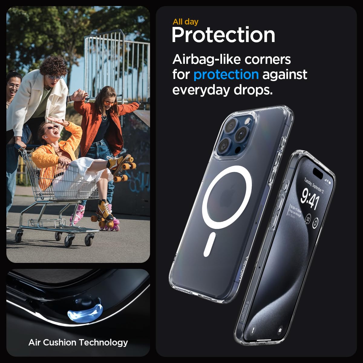 Spigen iPhone 16 Case with MagSafe Military-Grade Protection