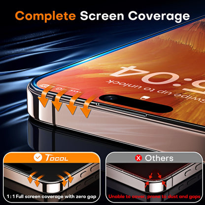 TOCOL iPhone 17 Pro Max Screen Protector 6.9 Inch Glass