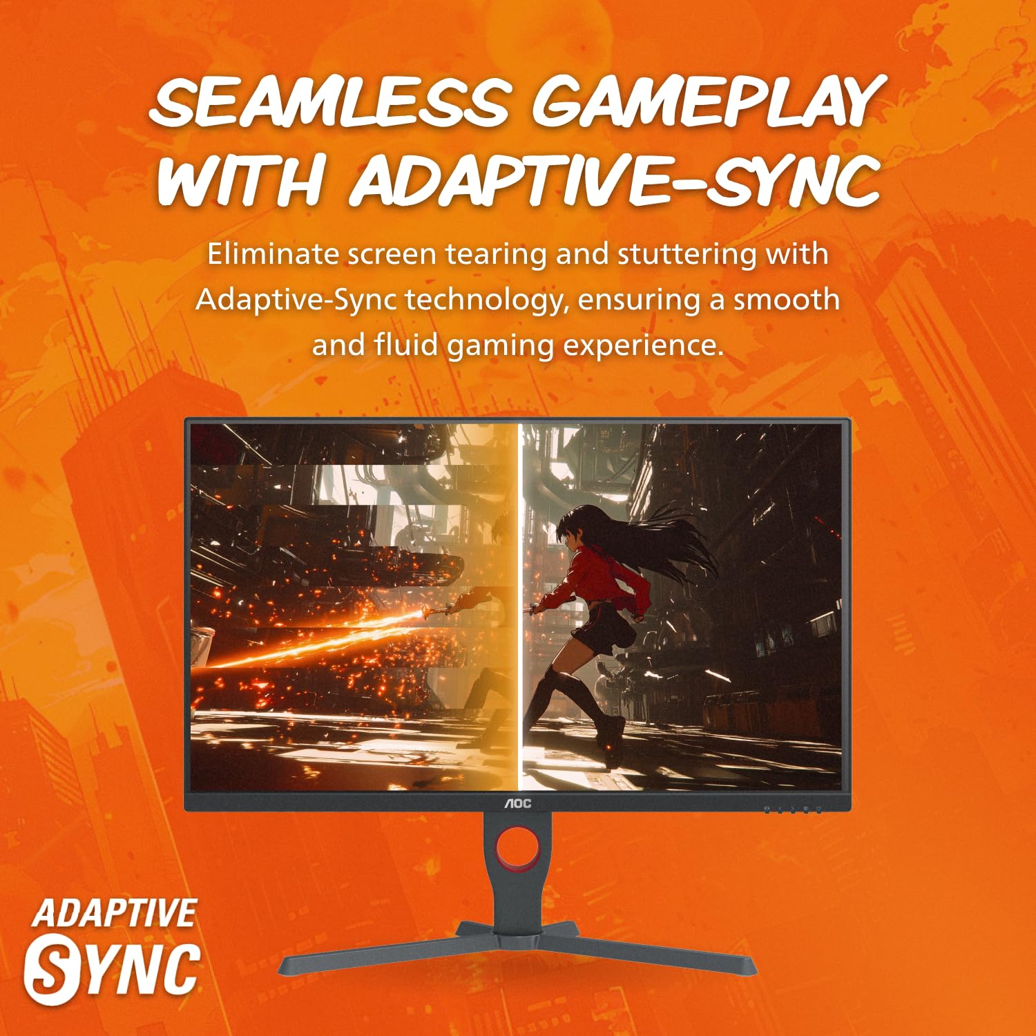 AOC 27 Inch Curved Gaming Monitor with 240Hz Refresh Rate