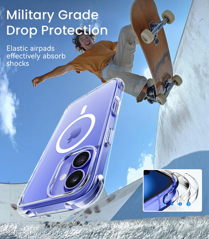 Mkeke Clear Case for iPhone 17 Pro Max Shockproof Bumper