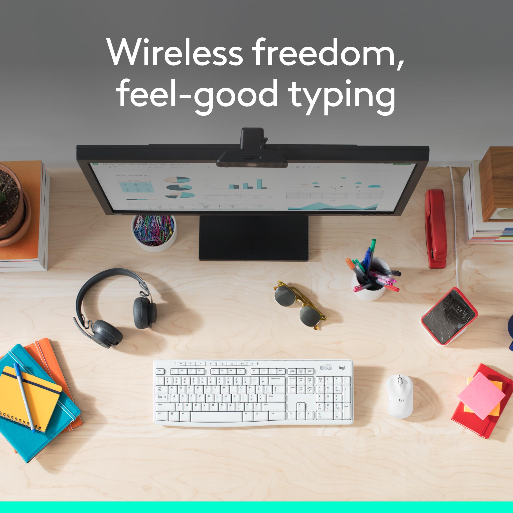Logitech MK270 Wireless Keyboard and Mouse Combo for Easy Computing