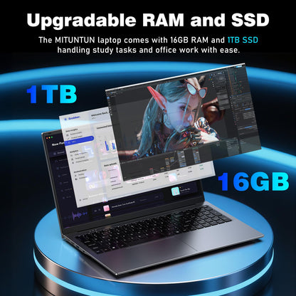 2025 17.3 Inch Gaming Laptop N150 3.6GHz 16GB RAM 1TB SSD