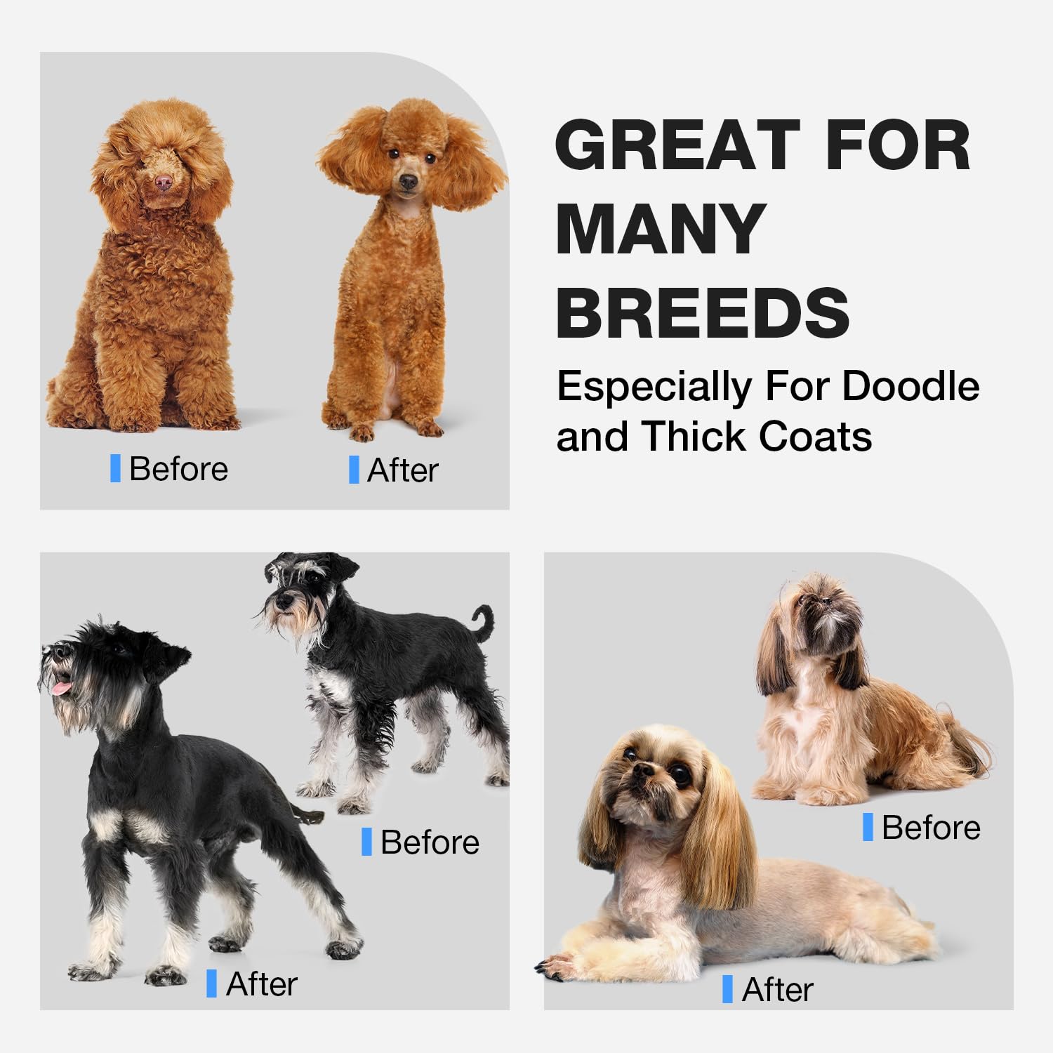 Professional Dog Clippers for Thick Coats Low Noise Operation