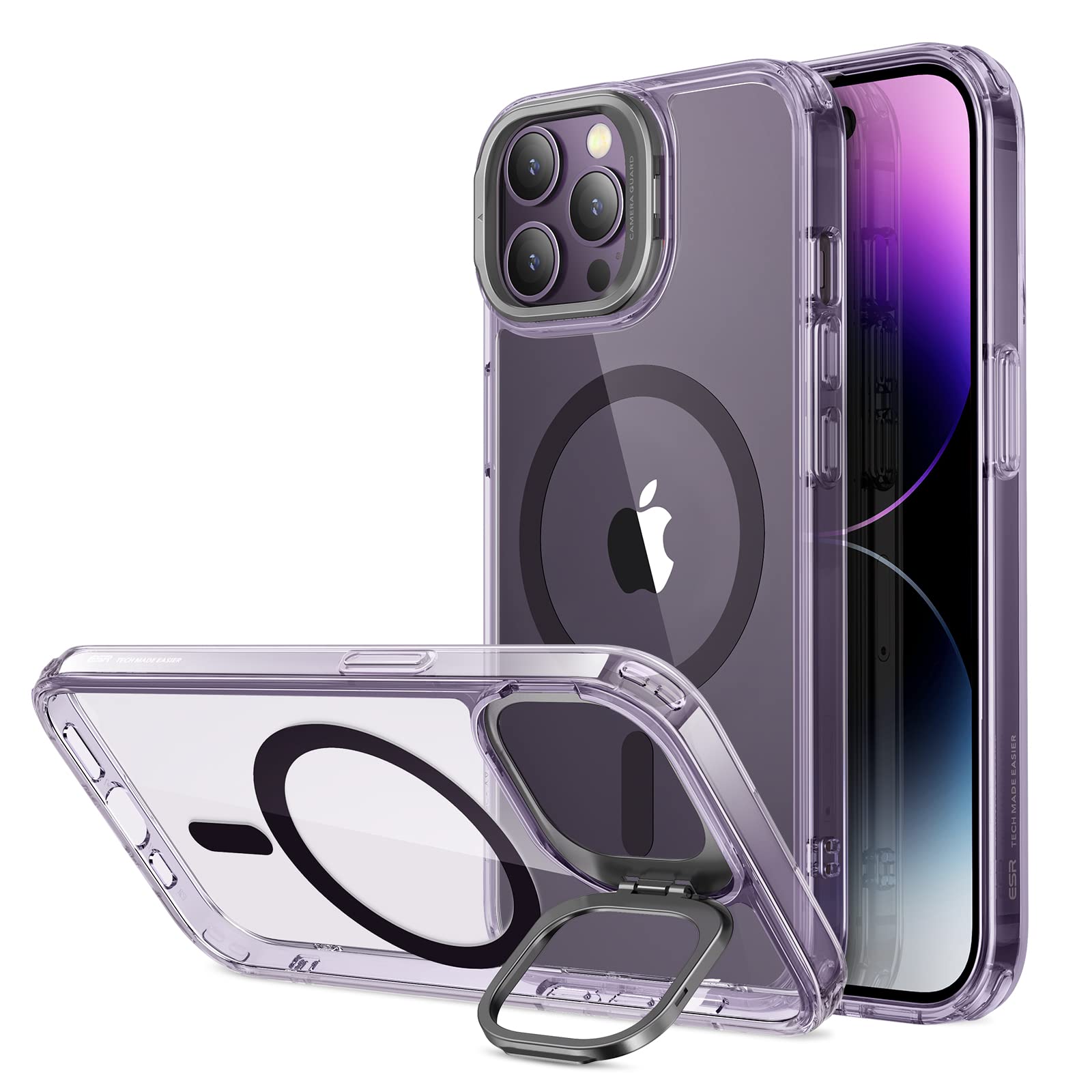Military-Grade iPhone 16 Pro Max Case with Built-in Stand