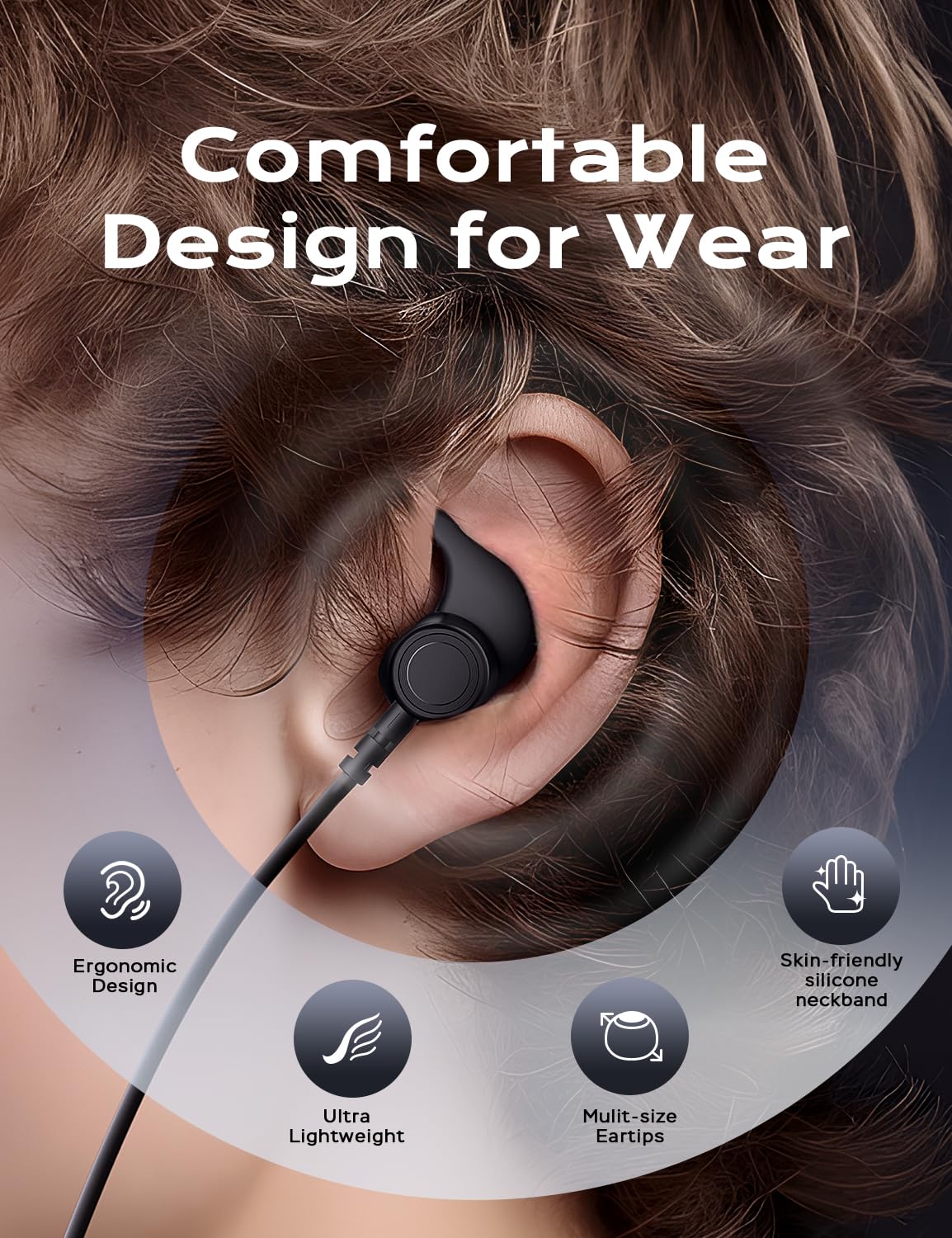 Wireless Bluetooth Headphones with 30 Hours Playtime