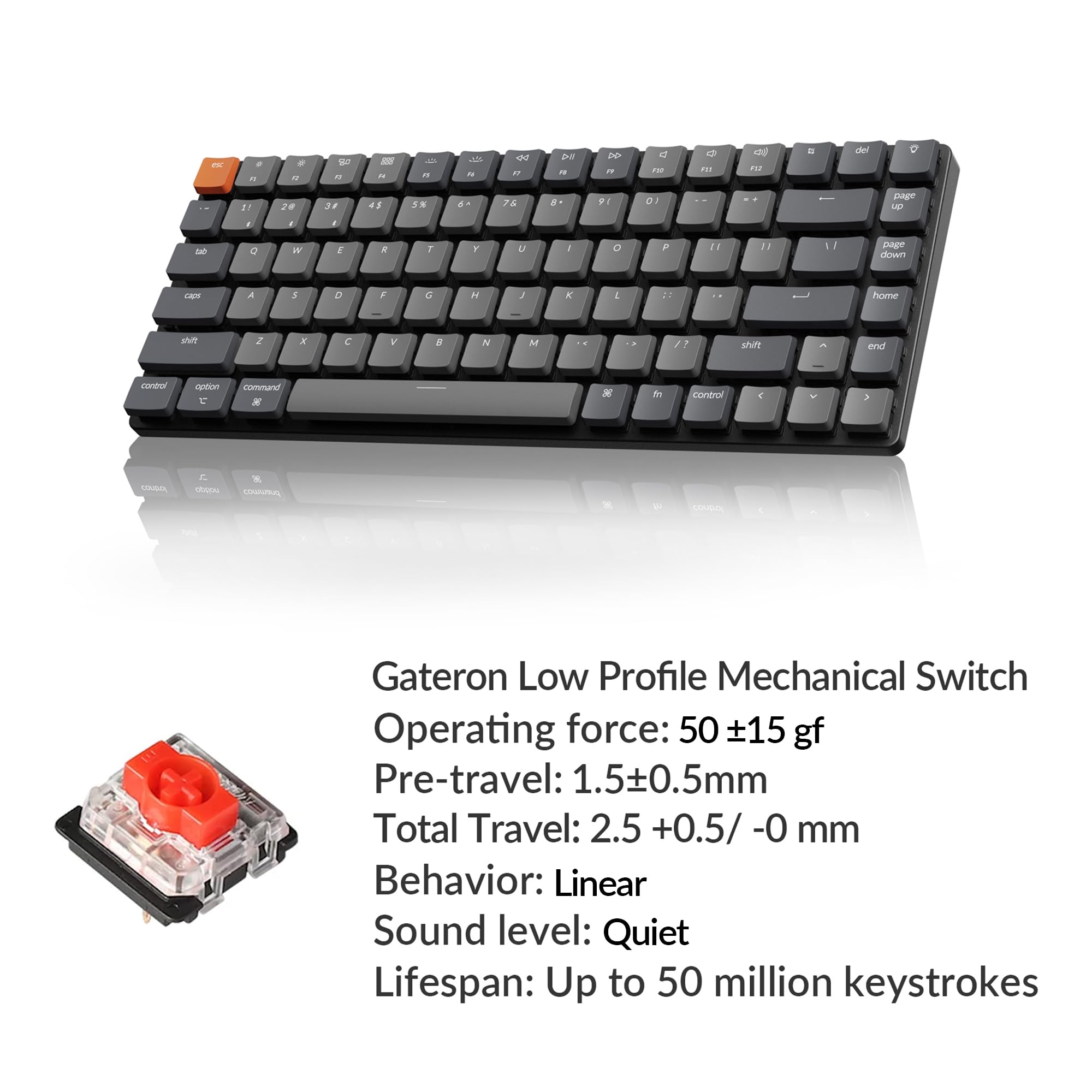 Keychron K3 Ultra Slim Wireless Mechanical Keyboard