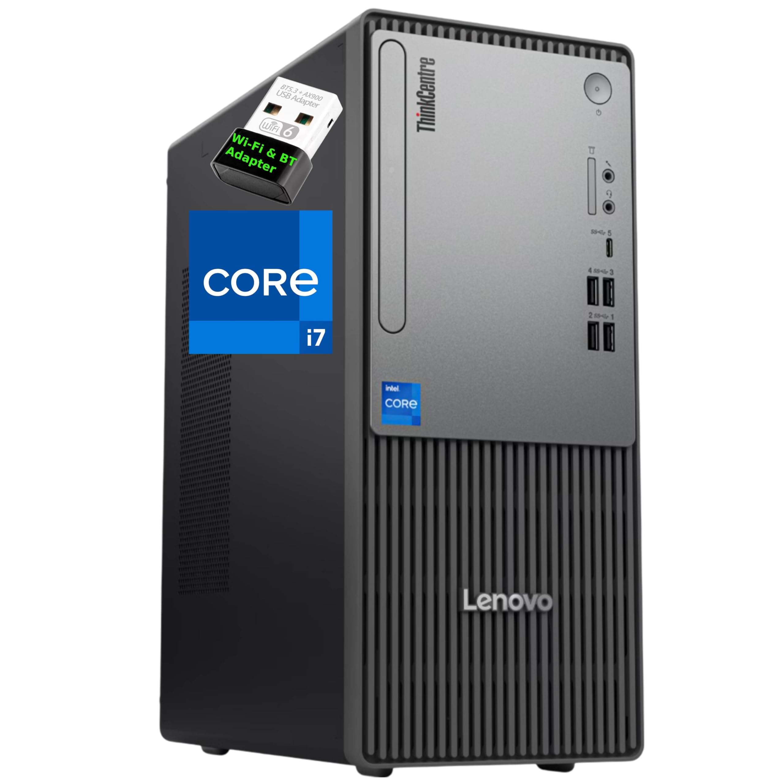 Lenovo ThinkCentre Neo 50T Tower Computer with Core i7 Performance