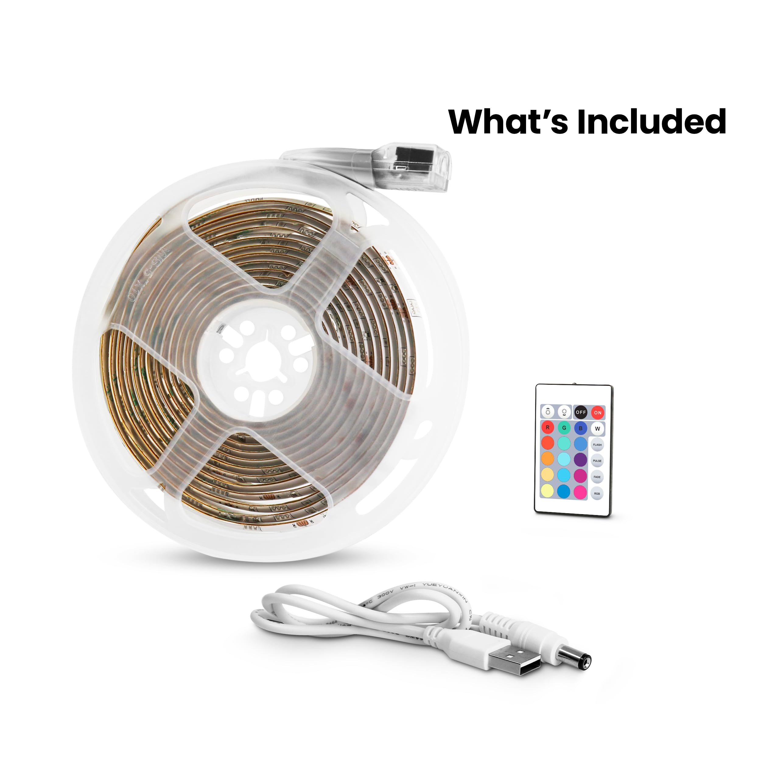 Dimmable RGB Color LED Tape Light For Indoor Ambiance