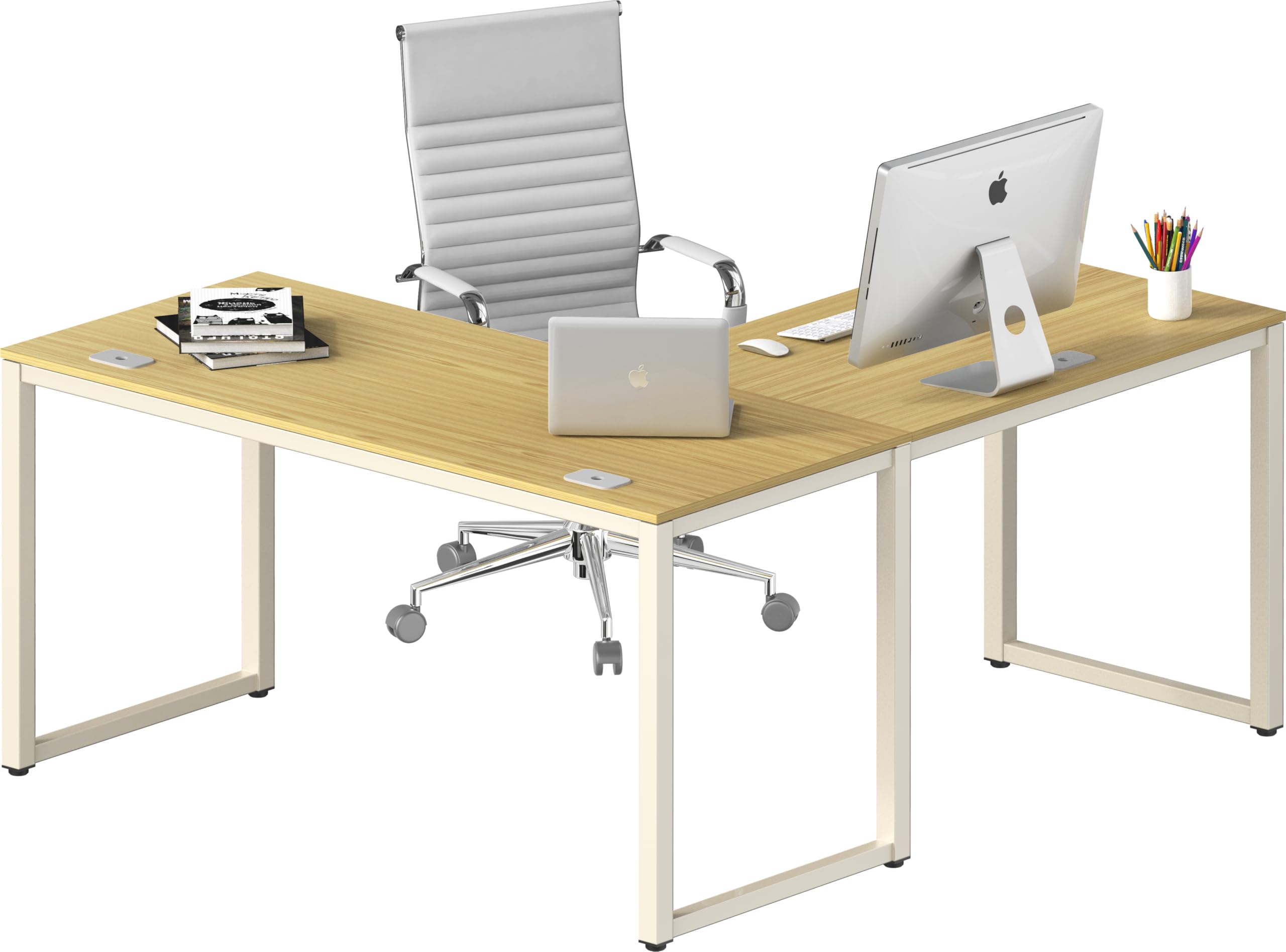 Commercial-Grade L-Shape Corner Desk for Efficient Workspaces