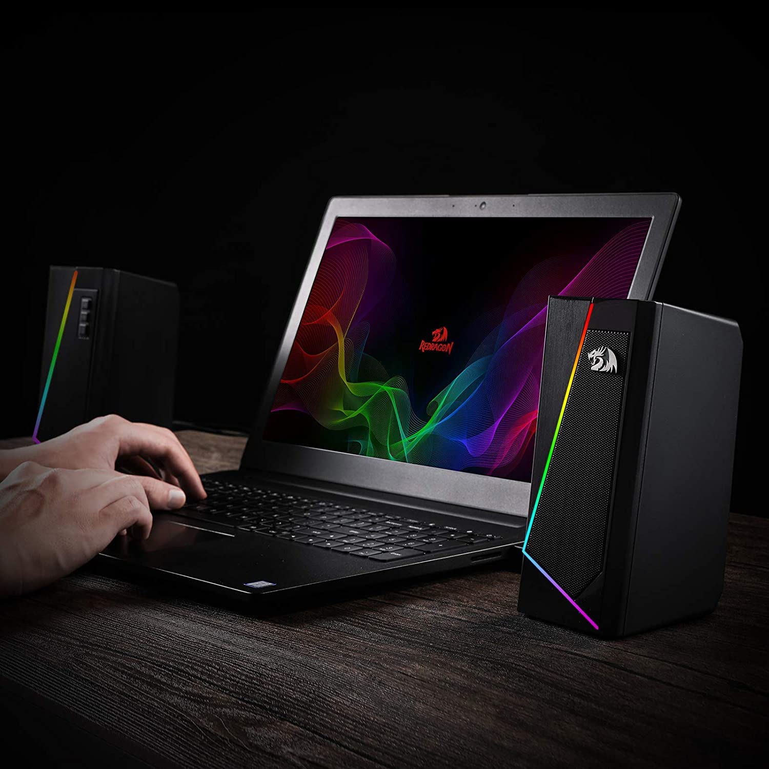 Redragon GS520 RGB Desktop Speakers with Enhanced Sound