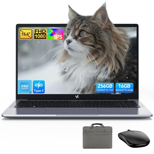 Huidun 2025 Laptop 15 Inch Quad Core N150 16GB 512GB SSD 4K