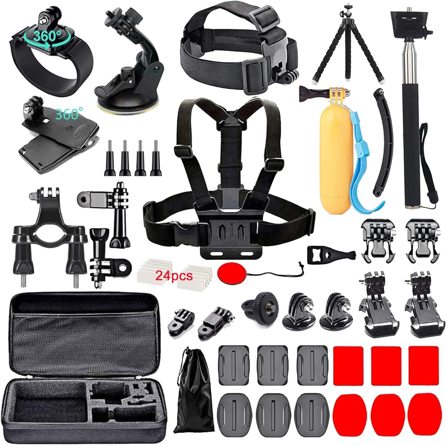 60 in 1 Camera Accessories Kit for GoPro and DJI
