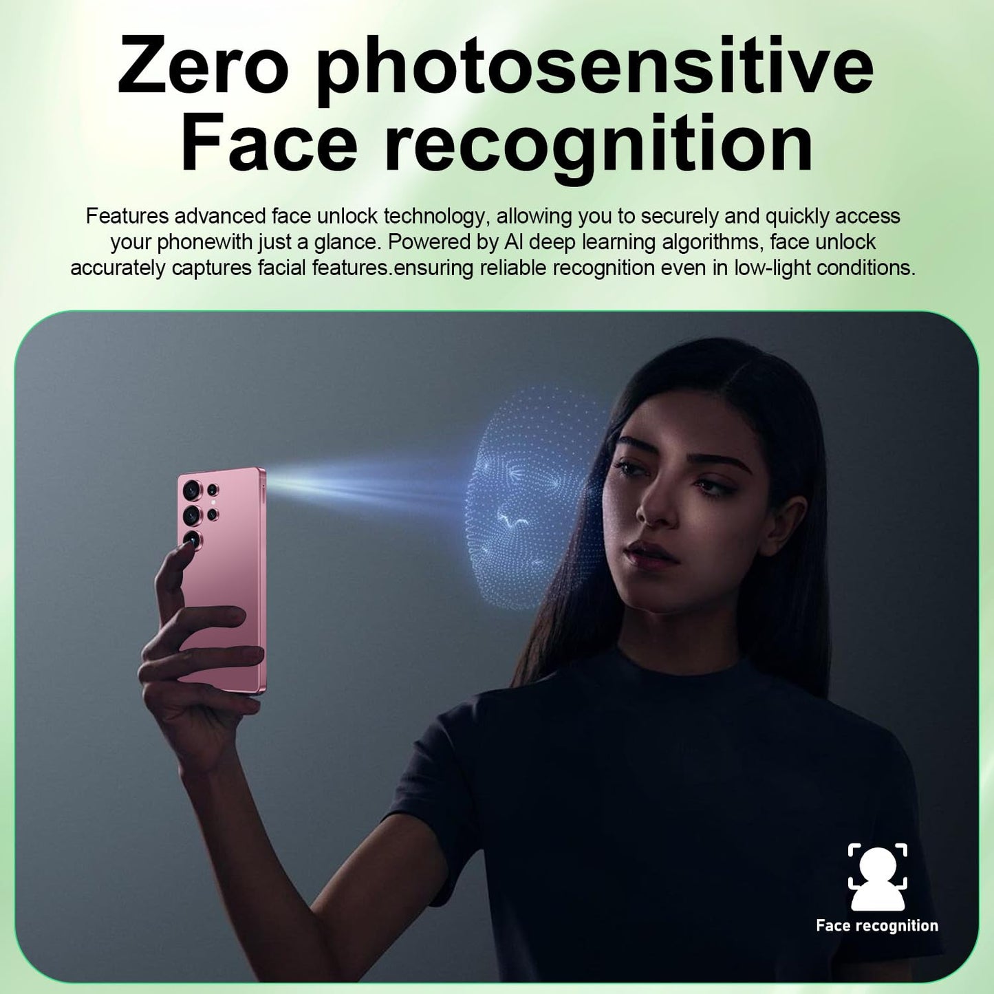 MMY I25 Ultra Unlocked Phone Built In Pen 6.99in 16GB 512GB Android 14 5G Green