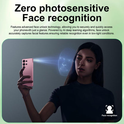 MMY I25 Ultra Unlocked Phone Built In Pen 6.99in 16GB 512GB Android 14 5G Green