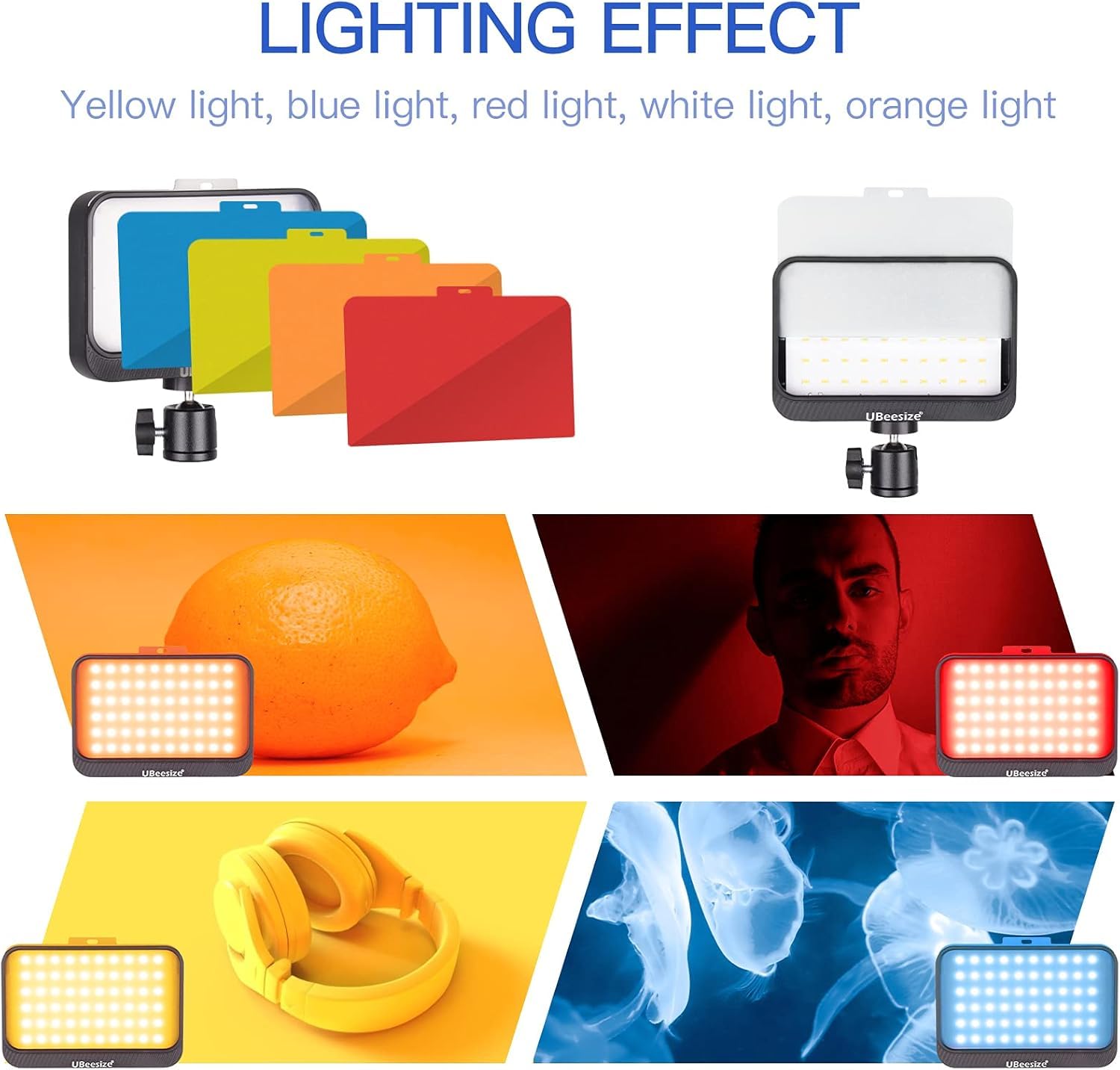 Dimmable LED Video Light Kit for Enhanced Shooting