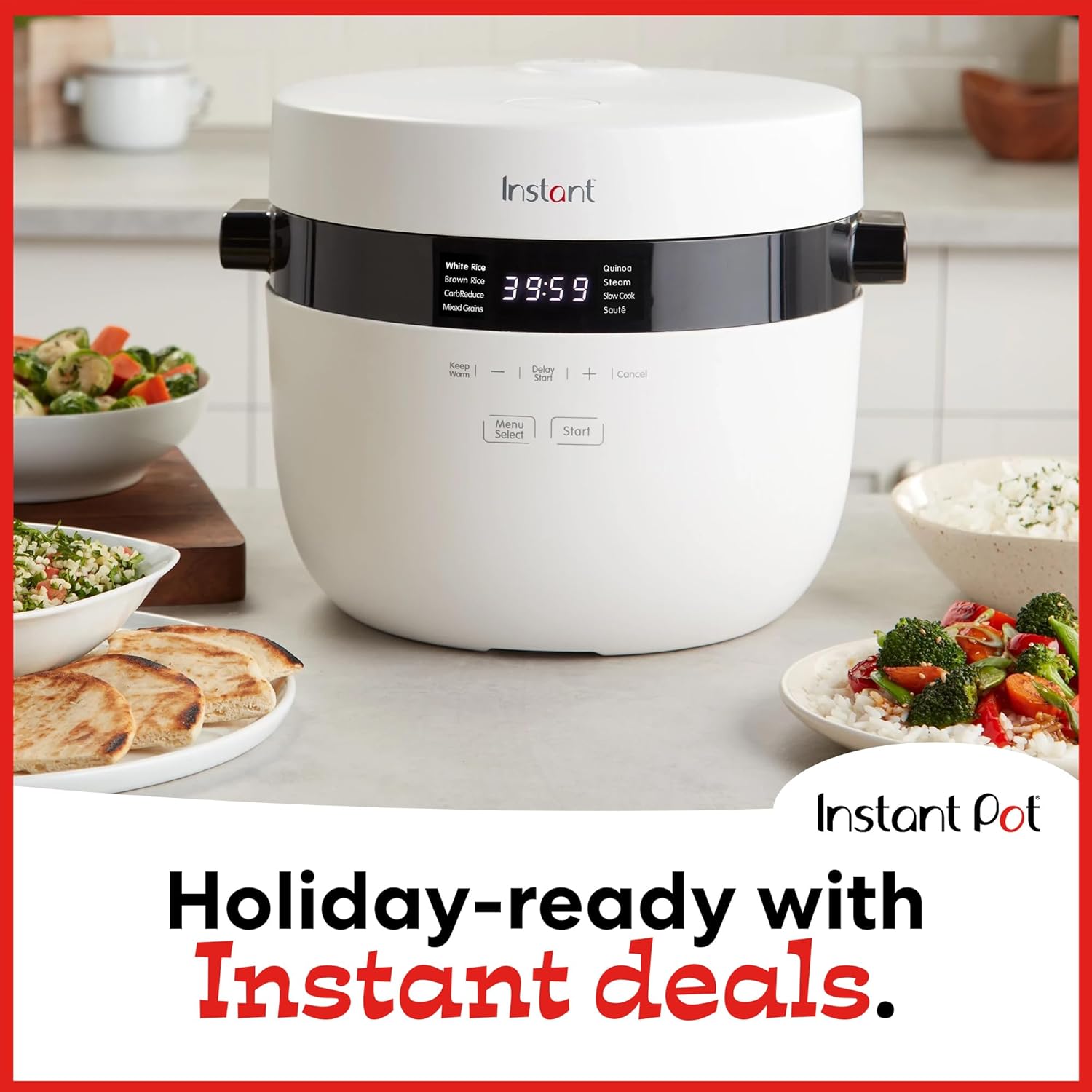 Instant Pot 20 Cup Rice Cooker with Carb Reducing Technology