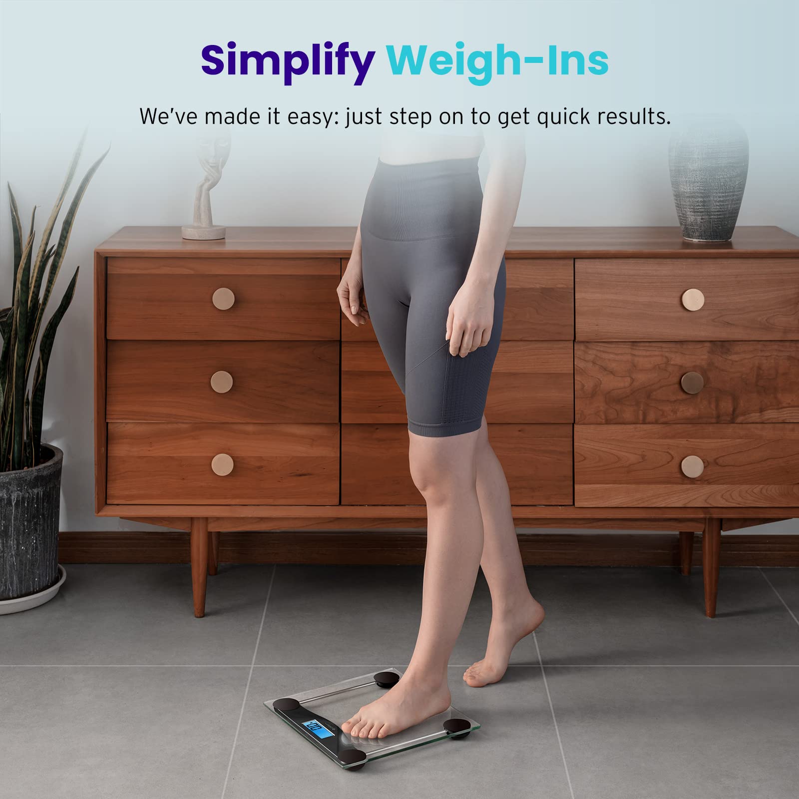 Smart Body Weight Scale with Accurate BMI Tracking