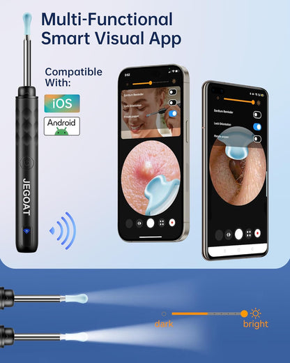 1296P HD Ear Wax Removal Camera Kit With 6 LED Lights
