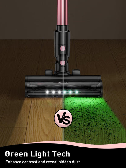Cordless Vacuum Cleaner 8 In 1 LED Display Suction Pink