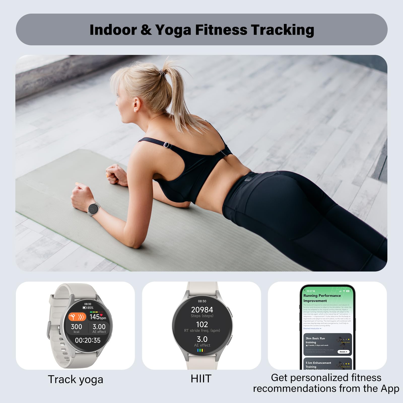 Smart Watch For Women With Alexa Health Tracking AMOLED