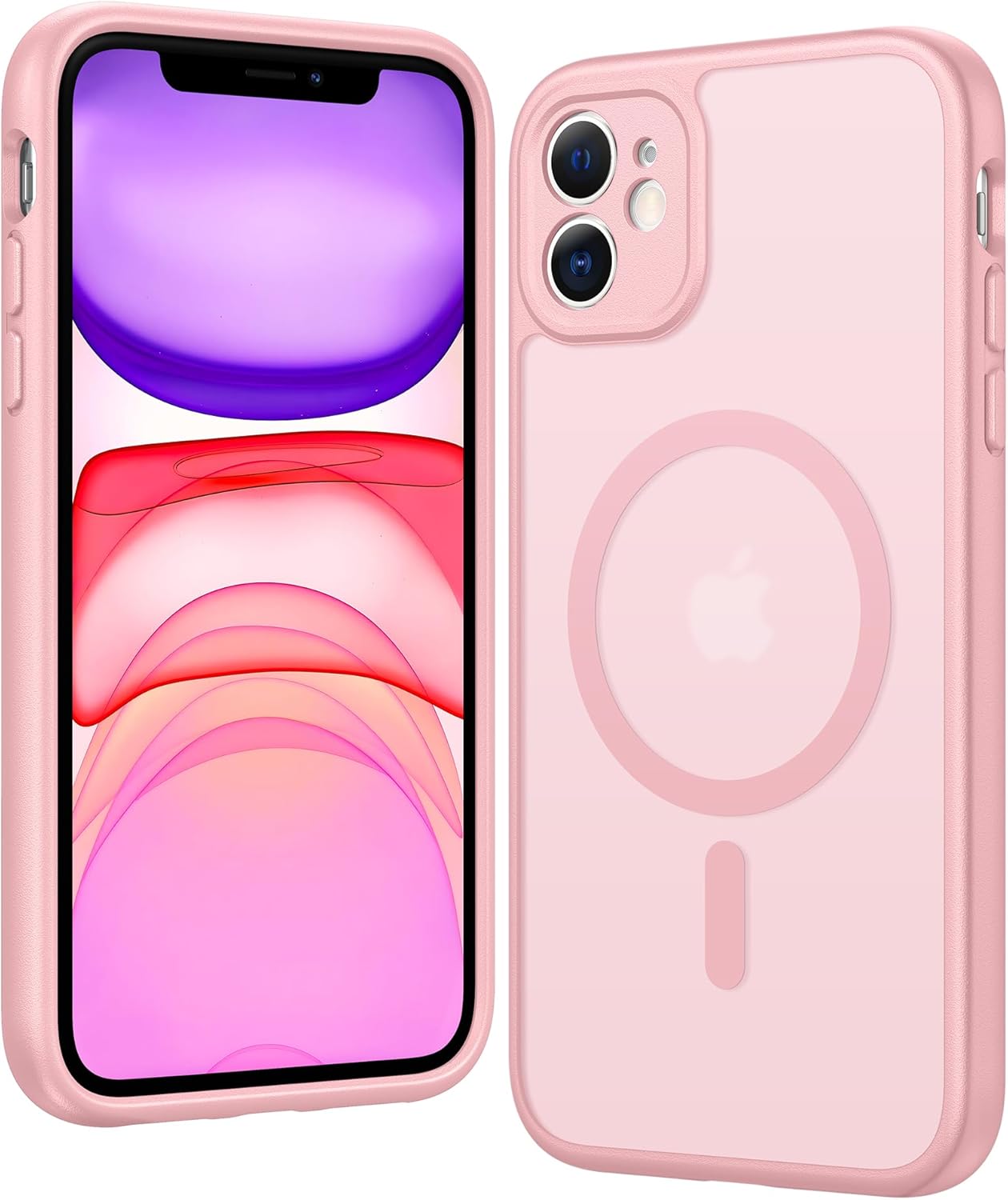 FNTCASE IPhone 16 Case Clear Magnetic MagSafe Screen Protector Drop Proof Rugged