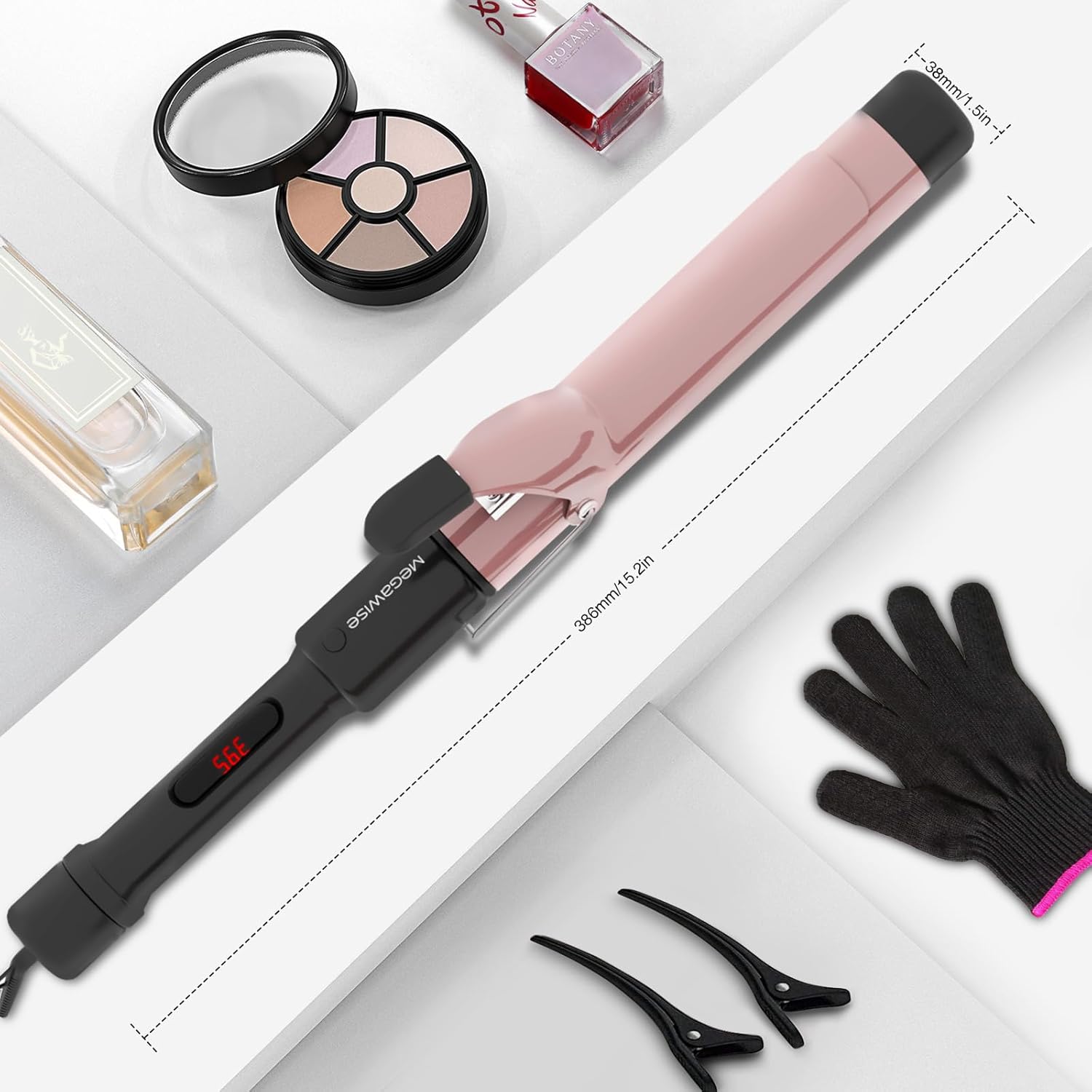 MegaWise Pro Ceramic Hair Curling Iron with Fast Heating