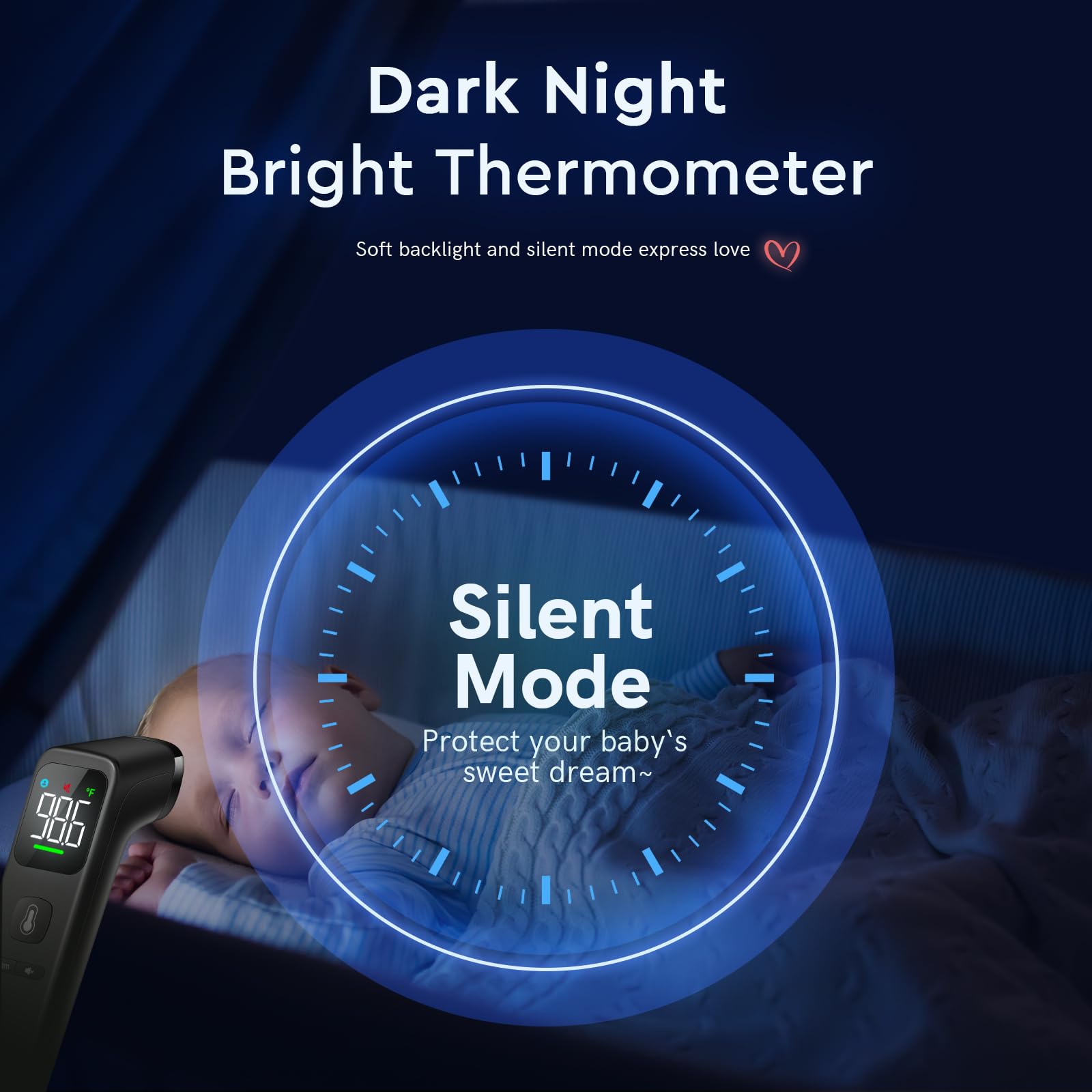 No Touch Digital Thermometer with Fever Alarm for Home Use