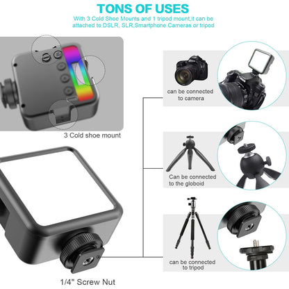 Magnetic RGB LED Video Light for Stunning Photography