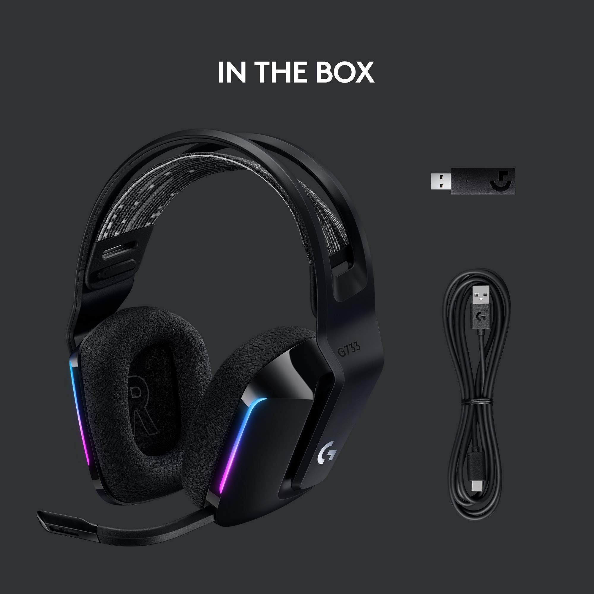 Logitech G733 Wireless Gaming Headset with Premium Audio