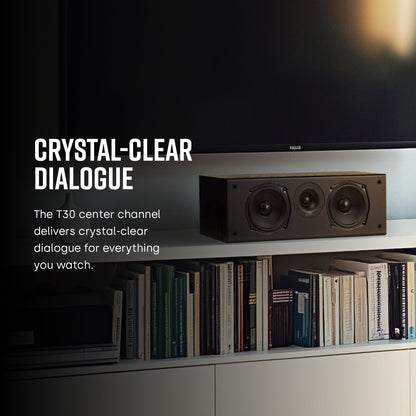 Polk Audio T15 Bookshelf Speakers with Deep Bass Sound