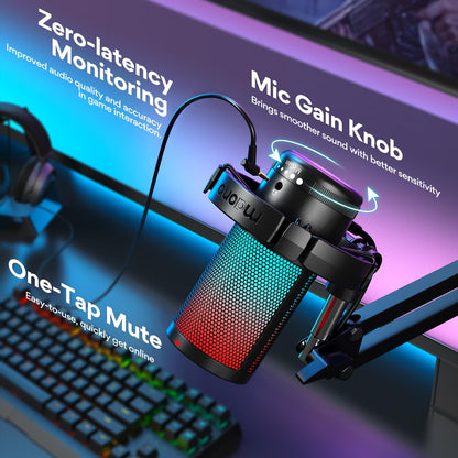 Maono Gaming USB Microphone DGM20S With Noise Cancellation