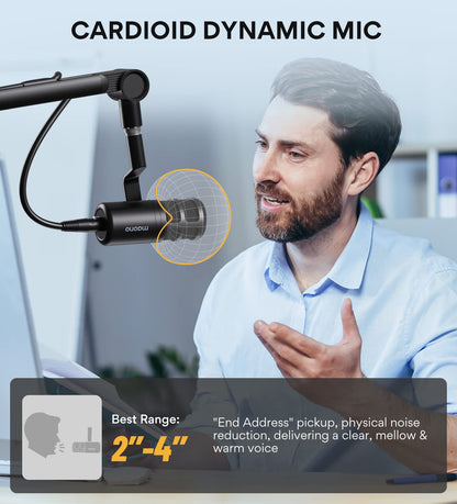 Maono PD100 XLR Cardioid Dynamic Podcast Microphone