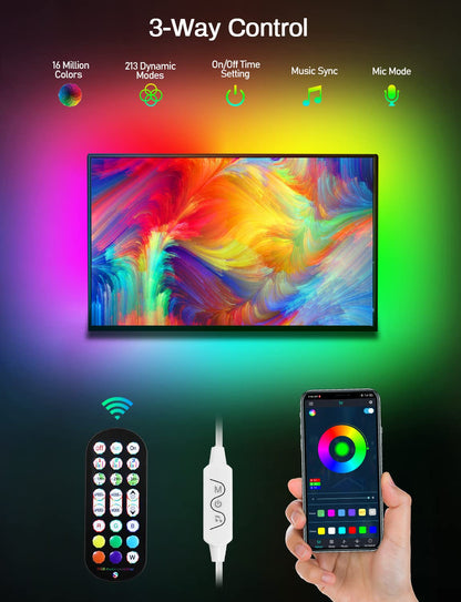MATICOD RGB LED TV Strip With App Control MusicSync