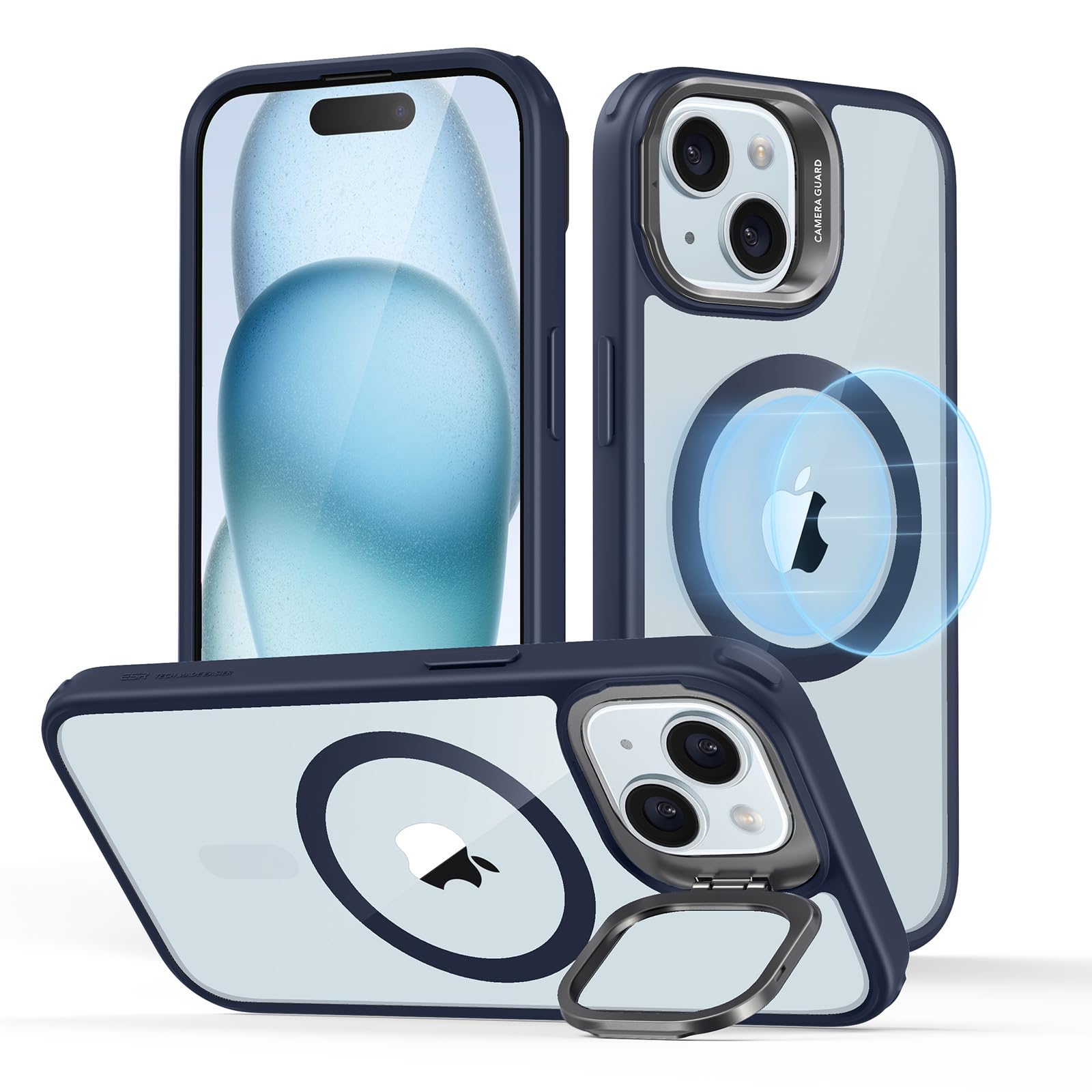 Military-Grade iPhone 16 Pro Max Case with Built-in Stand