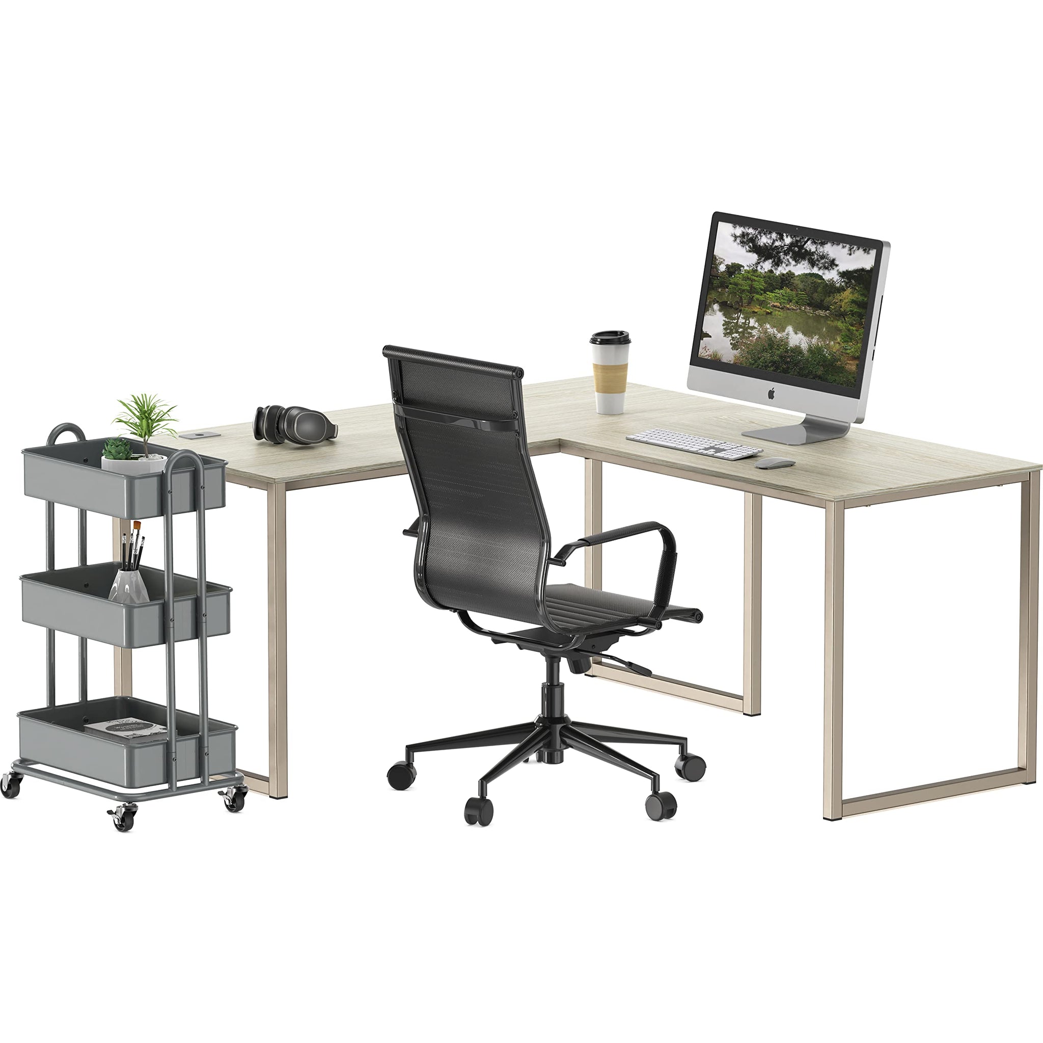 L Shape Home Office Desk for Maximal Workspace