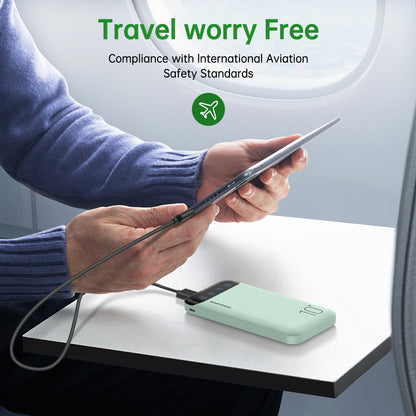 Power Bank 10000mAh Portable Charger Slim Battery Pack USB C