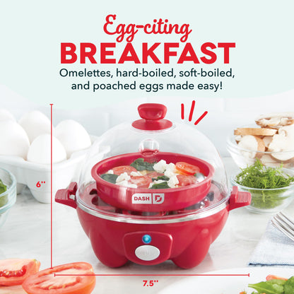 Dash Rapid Egg Cooker 6 Egg Capacity Auto Shut Off Aqua