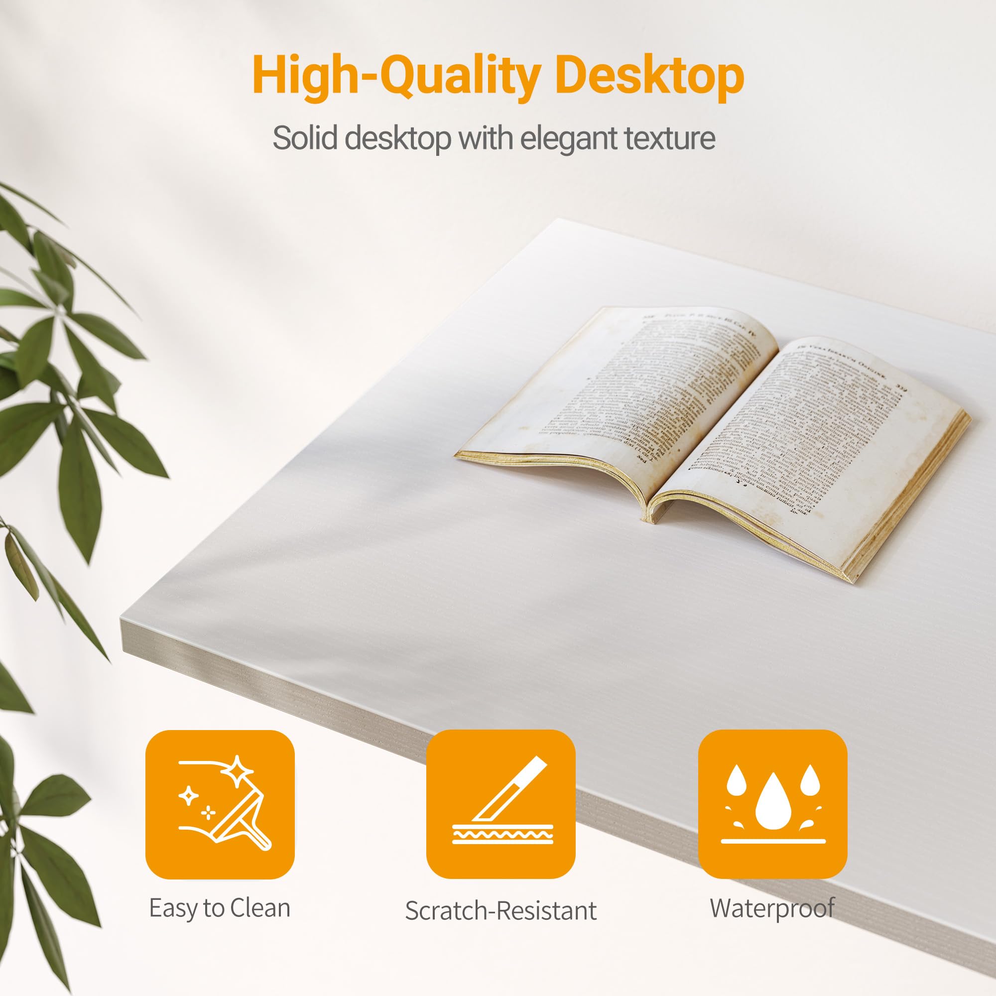 CubiCubi L Shaped Desk with Reversible Storage Options