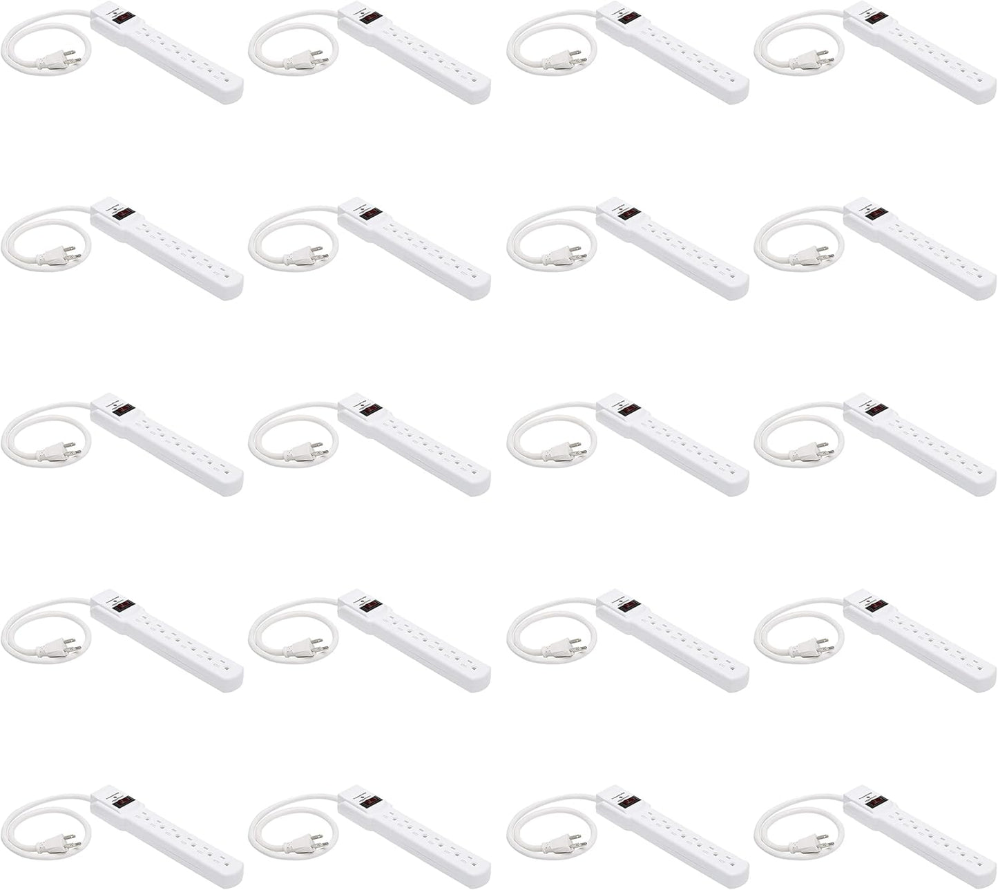 Amazon Basics Two Pack Surge Protector Power Strip 200J