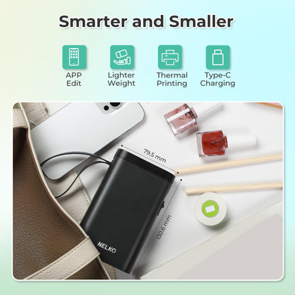 Nelko P21 Bluetooth Label Maker With Tape Wireless Printer