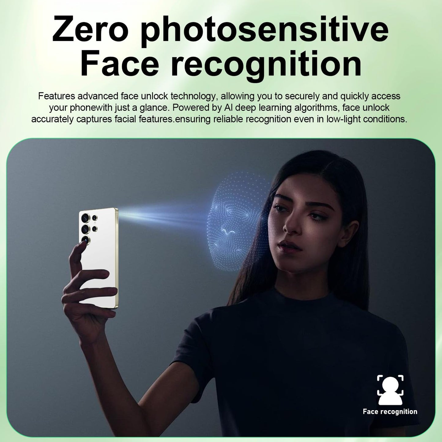 MMY I25 Ultra Unlocked Phone Built In Pen 6.99in 16GB 512GB Android 14 5G Green