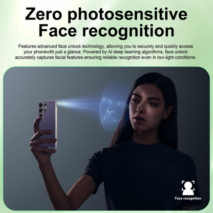 MMY I25 Ultra Unlocked Phone Built In Pen 6.99in 16GB 512GB Android 14 5G Green