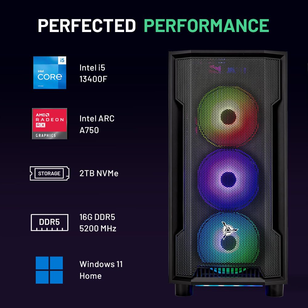 Skytech Nebula Gaming Desktop RTX 3050 Fast Performance